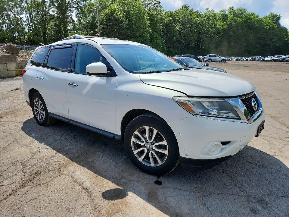 2014 Nissan Pathfinder VIN 5N1AR2MM1EC632168 COPART salvage auction — ROOF, NY - MV-907A SALVAGE CERTIFICATE, sold $425 on 2026-07-02 (photo 4)