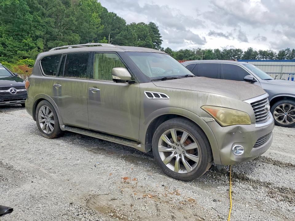 2011 Infiniti Qx56 VIN JN8AZ2NF3B9502717 COPART salvage auction — MECHANICAL, Ga - Certificate Of Title, sold $1,100 on 2026-07-27 (photo 4)