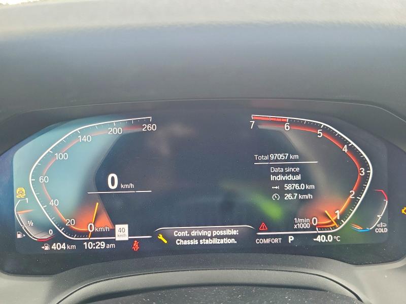 2019 BMW 3 series VIN WBA5R7C53KAJ78345 COPART salvage auction — FRONT END, Nl - Salvage Brand, sold $15,300 on 2026-07-16 (photo 9)