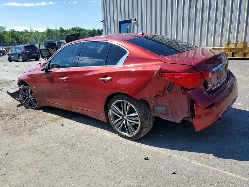 2015 Infiniti Q50 VIN JN1BV7AR8FM404815 COPART salvage auction — ROLLOVER, Pa - Certificate Of Salvage, sold $425 on 2026-08-02 (photo 2)