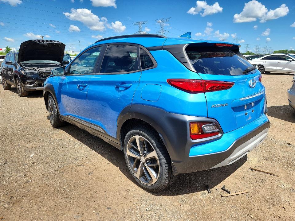 2021 Hyundai Kona VIN KM8K3CA5XMU605536 COPART salvage auction — FRONT END, IL - SALVAGE CERTIFICATE, sold $3,800 on 2026-07-28 (photo 2)