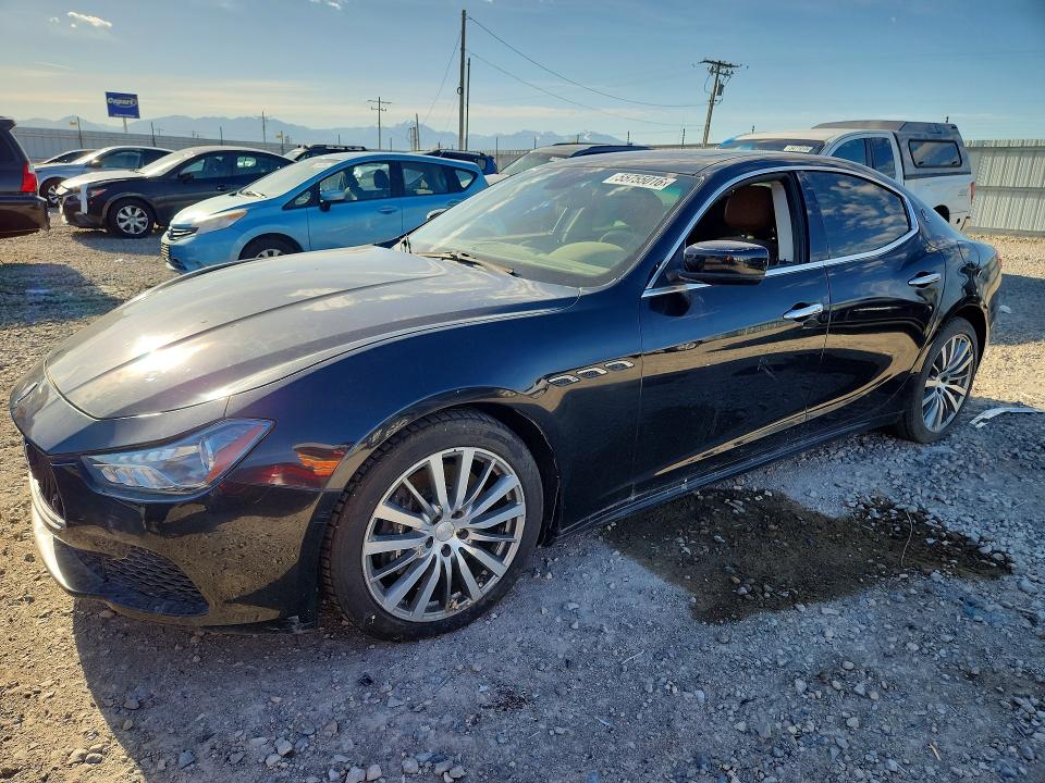2015 Maserati Ghibli VIN ZAM57RTA0F1135343 COPART salvage auction — MECHANICAL, OR - SALVAGE TITLE CERTIFICATE, sold $4,000 on 2026-08-12 (photo 1)