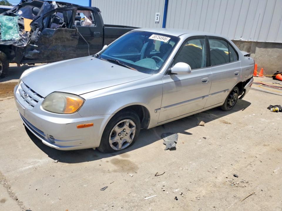 2005 Hyundai Accent VIN KMHCG45C75U661331 COPART salvage auction — REAR END, Ky - Bill Of Sale/Part Only/No Titl, sold $300 on 2026-07-15 (photo 1)