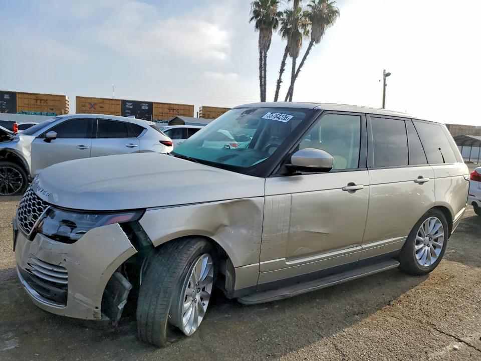 2019 Land rover RANGE ROVER VIN SALGS2SV3KA539716 COPART salvage auction — FRONT END, CA - SALVAGE CERTIFICATE, sold $13,800 on 2026-07-24 (photo 1)