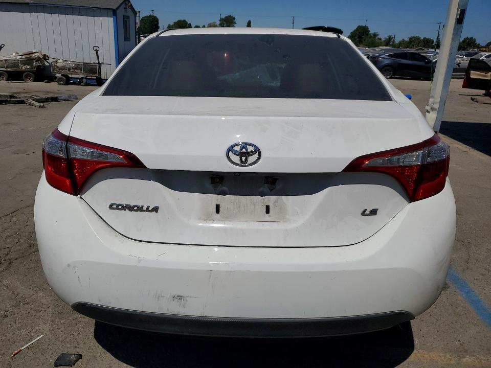 2014 Toyota Corolla VIN 5YFBURHE2EP014142 COPART salvage auction — ROLLOVER, Ca - Salvage Certificate, sold $825 on 2026-07-16 (photo 6)