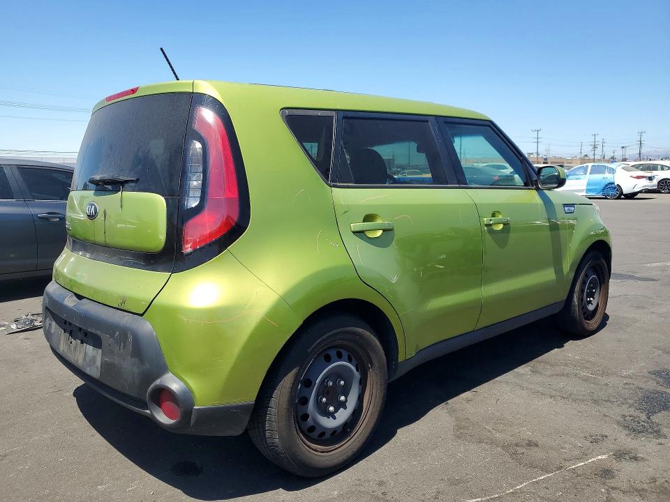 2015 Kia Soul VIN KNDJN2A23F7792498 COPART salvage auction — FRONT END, Co - Salvage Title, sold $1,300 on 2026-07-20 (photo 3)