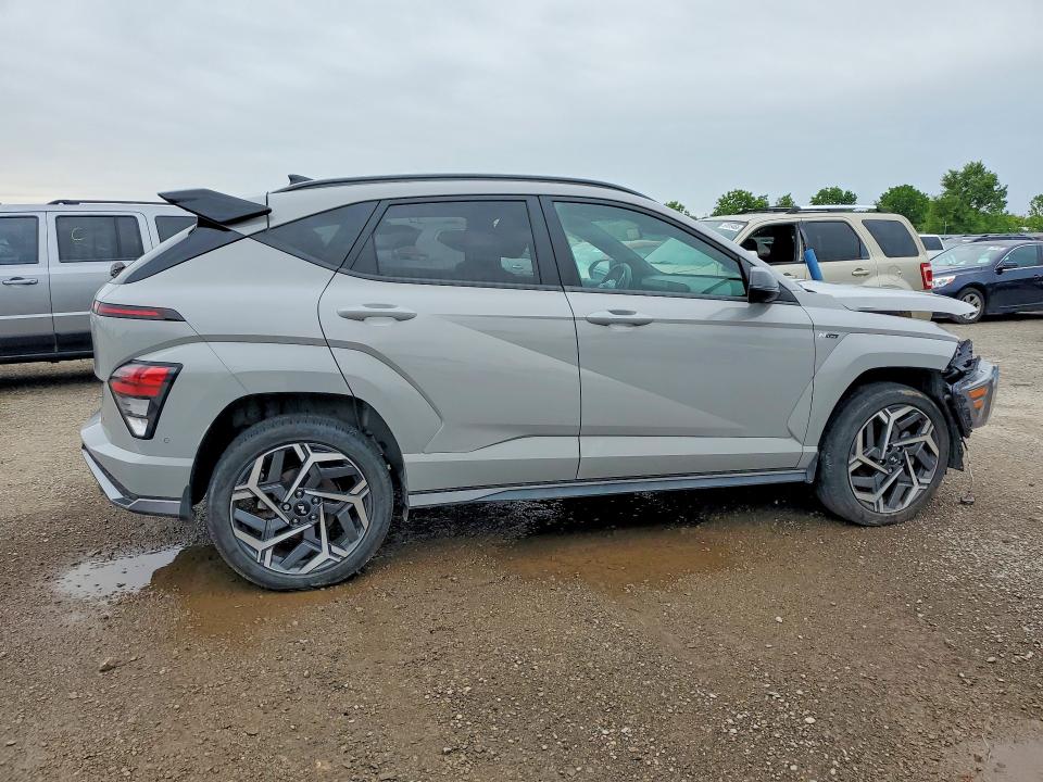 2024 Hyundai Kona VIN KM8HECA39RU038536 COPART salvage auction — FRONT END, On - Permit Salvage, sold $7,700 on 2026-07-28 (photo 3)