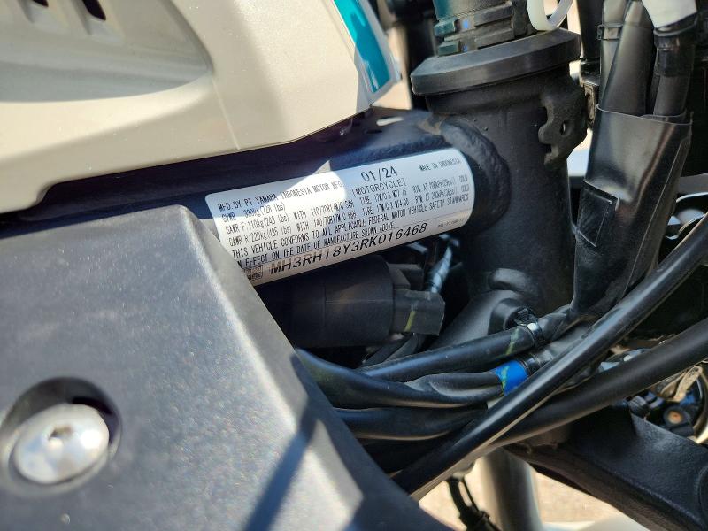 2024 Yamaha VIN MH3RH18Y3RK016468 COPART salvage auction — MINOR DENT/SCRATCHES, Ne - Cert Of Title-Salvage, sold $1,650 on 2026-07-09 (photo 9)