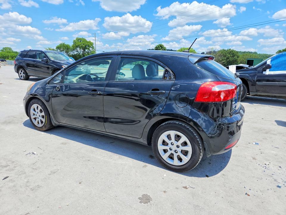 2013 Kia Rio VIN KNADM5A32D6307066 COPART salvage auction — VANDALISM, Tn - Salvage Certificate, sold $575 on 2026-07-27 (photo 2)