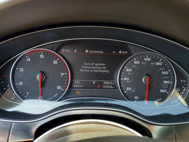 2014 Audi A7 VIN WAUWGAFC9EN021711 COPART salvage auction — MECHANICAL, MD - CERTIFICATE OF TITLE, sold $800 on 2026-07-30 (photo 9)