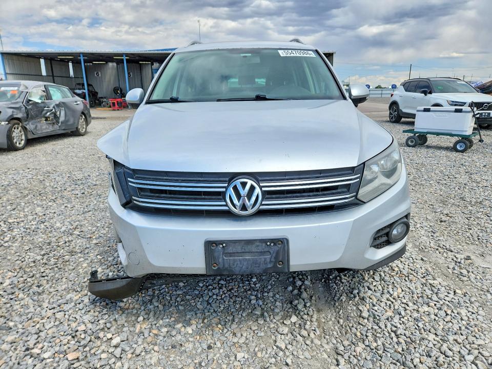 2013 Volkswagen Tiguan VIN WVGBV7AX9DW551072 COPART salvage auction — FRONT END, Co - Public - Salvage Title, sold $600 on 2026-07-28 (photo 5)