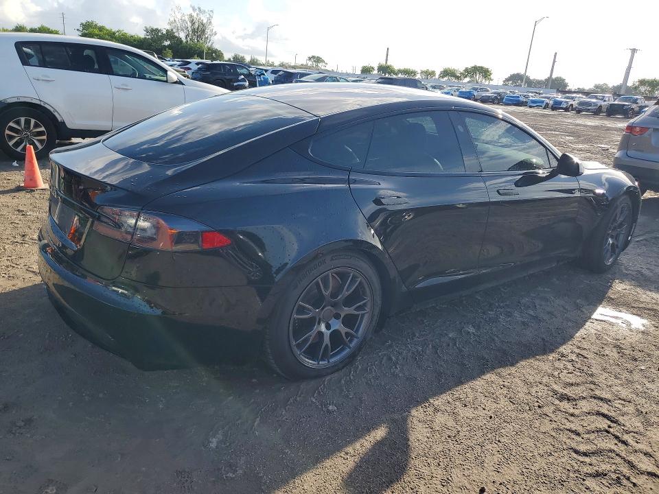2021 Tesla Model s VIN 5YJSA1E58MF430351 COPART salvage auction — WATER/FLOOD, Fl - Cert Of Title Slvg Rebuildable, sold $9,800 on 2026-07-15 (photo 3)