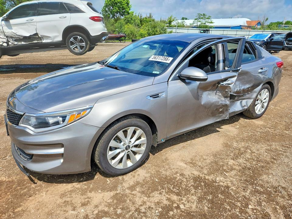 2017 Kia Optima VIN 5XXGT4L37HG133187 COPART salvage auction — SIDE, Oh - Cert Of Title-Salvage, sold $900 on 2026-07-09 (photo 1)