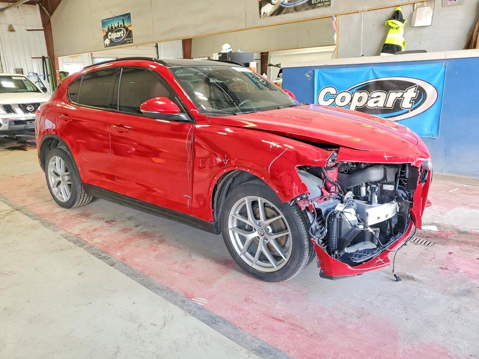 2019 Alfa romeo Stelvio VIN ZASPAKBN1K7C32172 COPART salvage auction — FRONT END, Ny - Mv-907A Salvage Certificate, sold $7,800 on 2026-07-20 (photo 4)