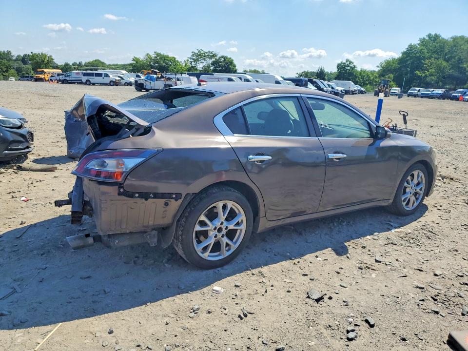 2012 Nissan Maxima VIN 1N4AA5AP9CC864967 COPART salvage auction — REAR END, Md - Cert Of Salvage > 75% Damage, sold $400 on 2026-07-02 (photo 3)