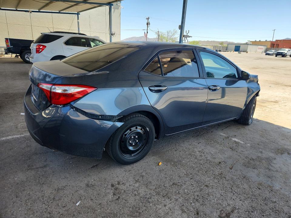 2015 Toyota Corolla VIN 5YFBURHE3FP334572 COPART salvage auction — FRONT END, Tx - Salvage Vehicle Title, sold $1,100 on 2026-07-31 (photo 3)