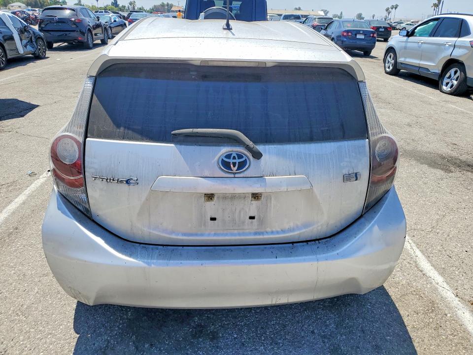 2013 Toyota Prius c VIN JTDKDTB36D1531029 COPART salvage auction — SIDE, CA - SALVAGE CERTIFICATE, sold $725 on 2026-07-24 (photo 6)
