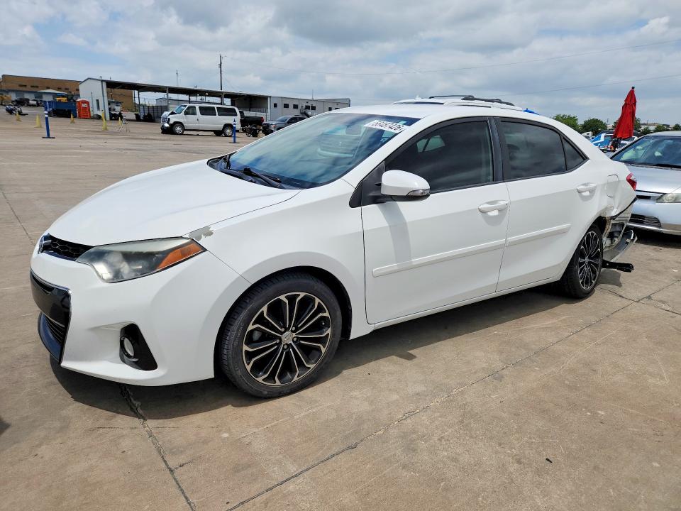 2016 Toyota Corolla VIN 5YFBURHE3GP482142 COPART salvage auction — REAR END, Tx - Salvage Vehicle Title, sold $4,200 on 2026-07-20 (photo 1)