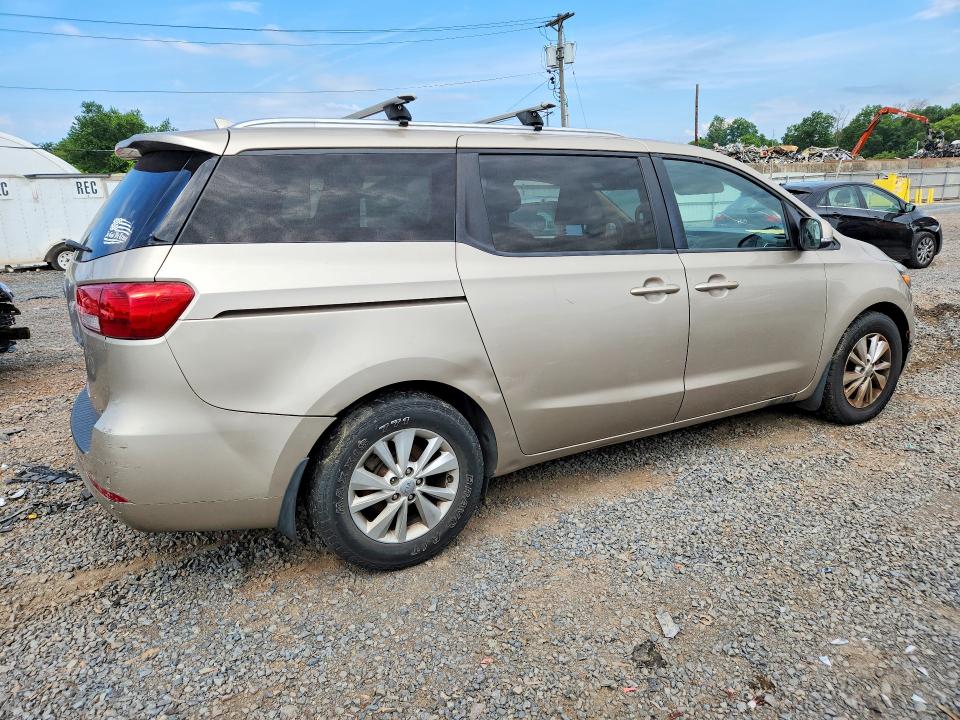2016 Kia SEDONA VIN KNDMB5C11G6125240 COPART salvage auction — MECHANICAL, Nj - Certificate Of Title, sold $1,250 on 2026-07-10 (photo 3)