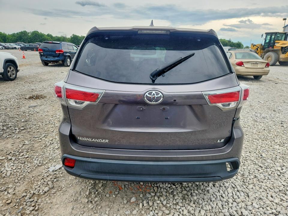 2014 Toyota VIN 5TDZKRFH8ES014915 COPART salvage auction — REAR END, Oh - Certificate Of Title, sold $8,200 on 2026-07-24 (photo 6)