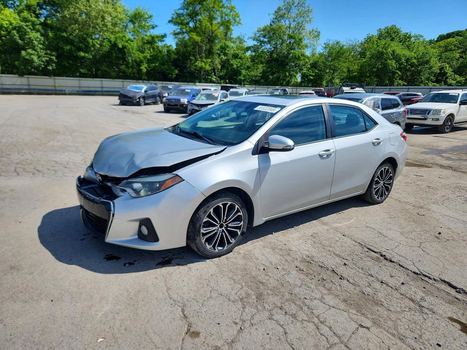 2014 Toyota Corolla VIN 2T1BURHE0EC009831 COPART salvage auction — FRONT END, Pa - Certificate Of Salvage, sold $3,600 on 2026-07-02 (photo 1)