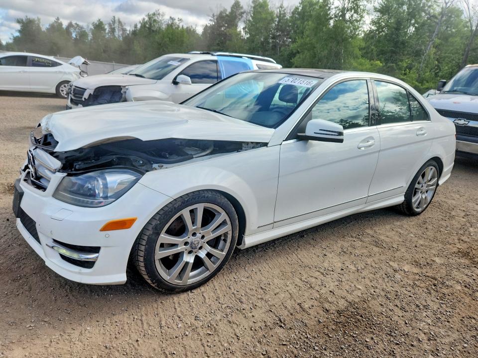2013 Mercedes-benz VIN WDDGF8JB8DA790133 COPART salvage auction — FRONT END, On - Permit No Brand - Unfit, sold $1,700 on 2026-07-02 (photo 1)