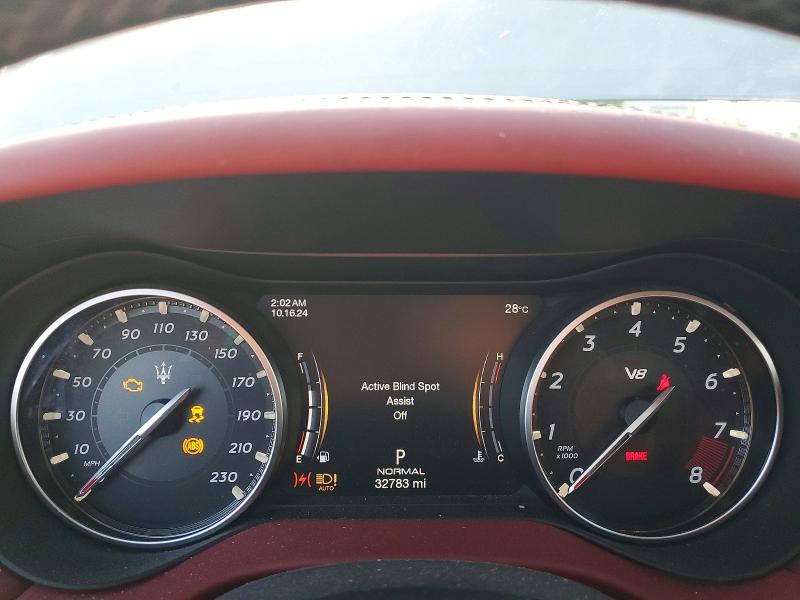 2022 Maserati Ghibli VIN ZAM57ZST1NX399881 COPART salvage auction — FRONT END, Fl - Cert Of Title Slvg Rebuildable, sold $29,500 on 2026-08-03 (photo 9)