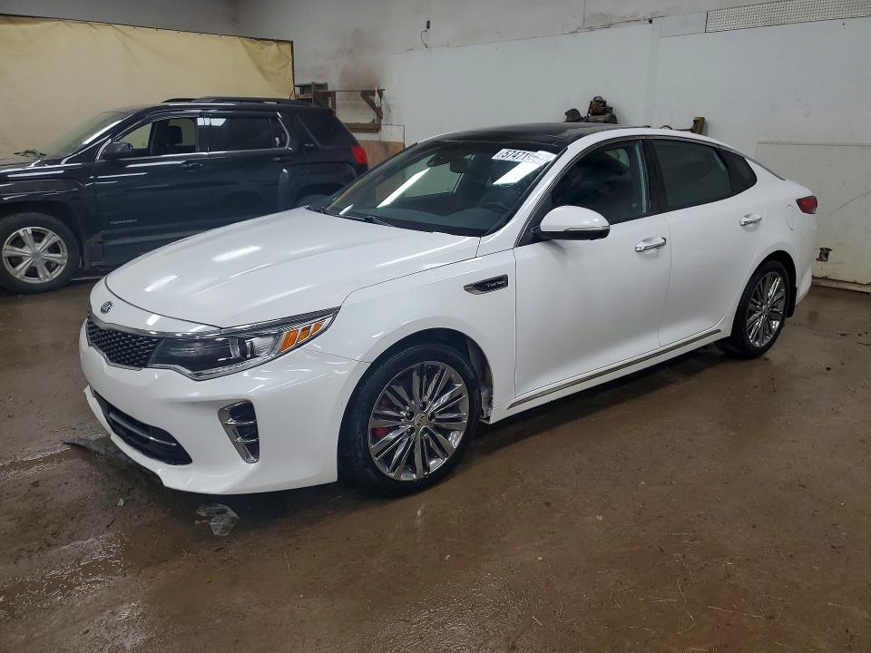 2016 Kia Optima VIN 5XXGV4L21GG116238 COPART salvage auction — FRONT END, Mi - Certificate Of Title, sold $925 on 2026-07-29 (photo 1)