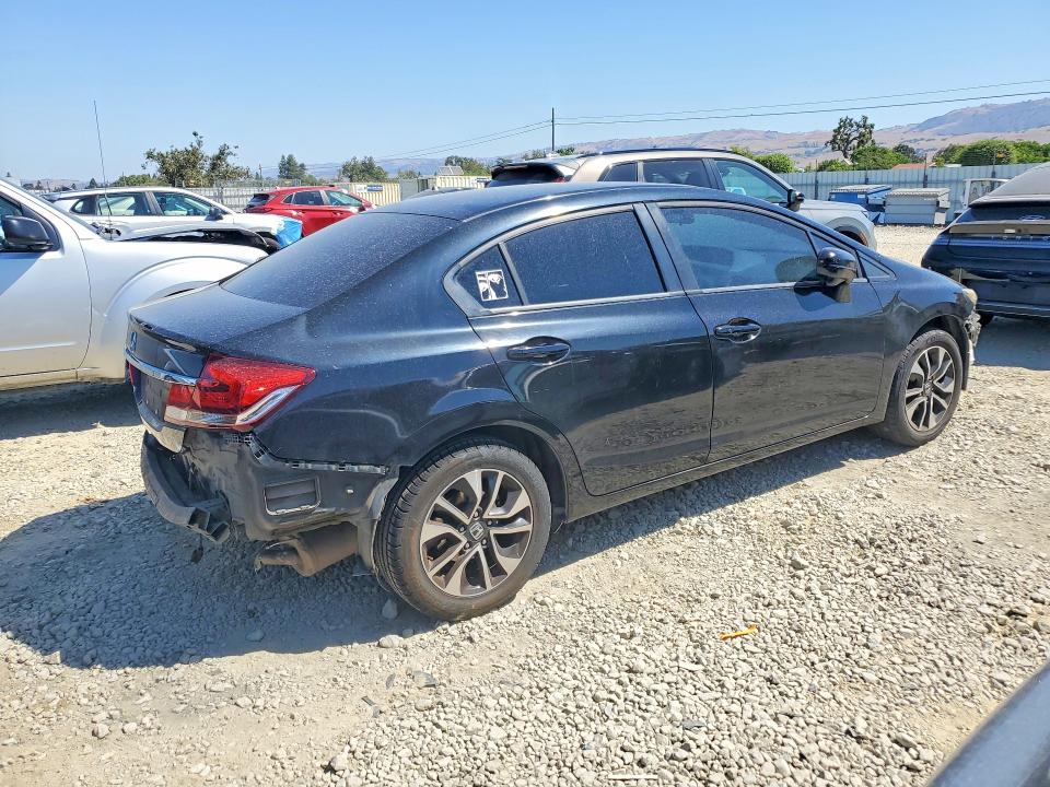 2014 Honda Civic VIN 19XFB2F81EE230819 COPART salvage auction — FRONT END, Ca - Salvage Certificate, sold $2,600 on 2026-07-09 (photo 3)