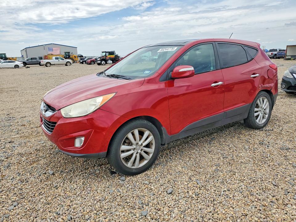 2012 Hyundai VIN KM8JU3AC8CU489761 COPART salvage auction — REAR END, Tx - Salvage Vehicle Title, sold $1,400 on 2026-07-07 (photo 1)