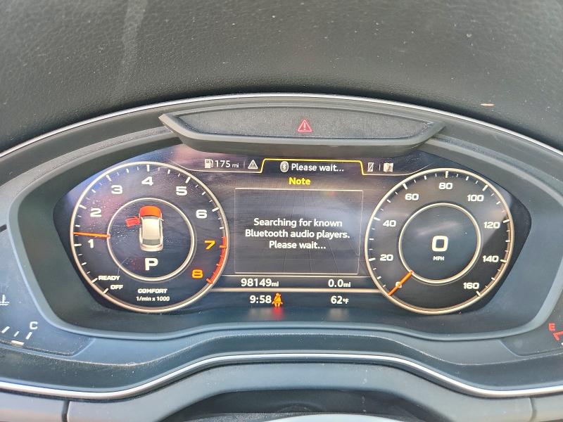 2018 Audi Q5 VIN WA1BNAFY7J2137580 COPART salvage auction — FRONT END, Al - Cert Of Title-Salvage Title, sold $6,500 on 2026-07-22 (photo 9)