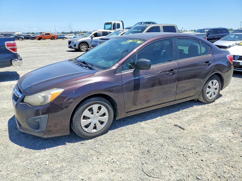 2012 Subaru Impreza VIN JF1GJAA66CH016235 COPART salvage auction — MINOR DENT/SCRATCHES, Wa - Dis/Dlr/Exp Only Clean Title (P), sold $650 on 2026-07-28 (photo 1)