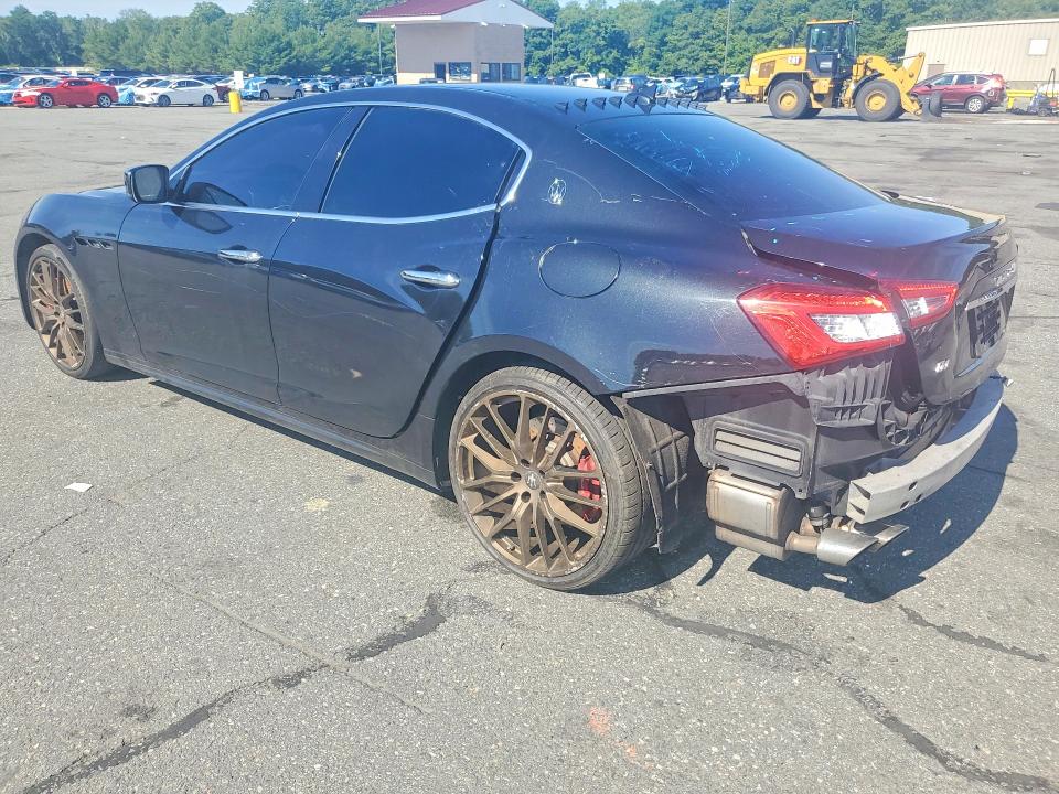2015 Maserati Ghibli VIN ZAM57RTA2F1133707 COPART salvage auction — REAR END, Wv - Salvage Certificate, sold $550 on 2026-07-21 (photo 2)