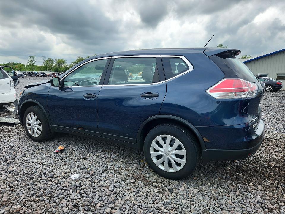 2016 Nissan Rogue VIN KNMAT2MV8GP615183 COPART salvage auction — FRONT END, Il - Salvage Certificate, sold $1,400 on 2026-07-20 (photo 2)