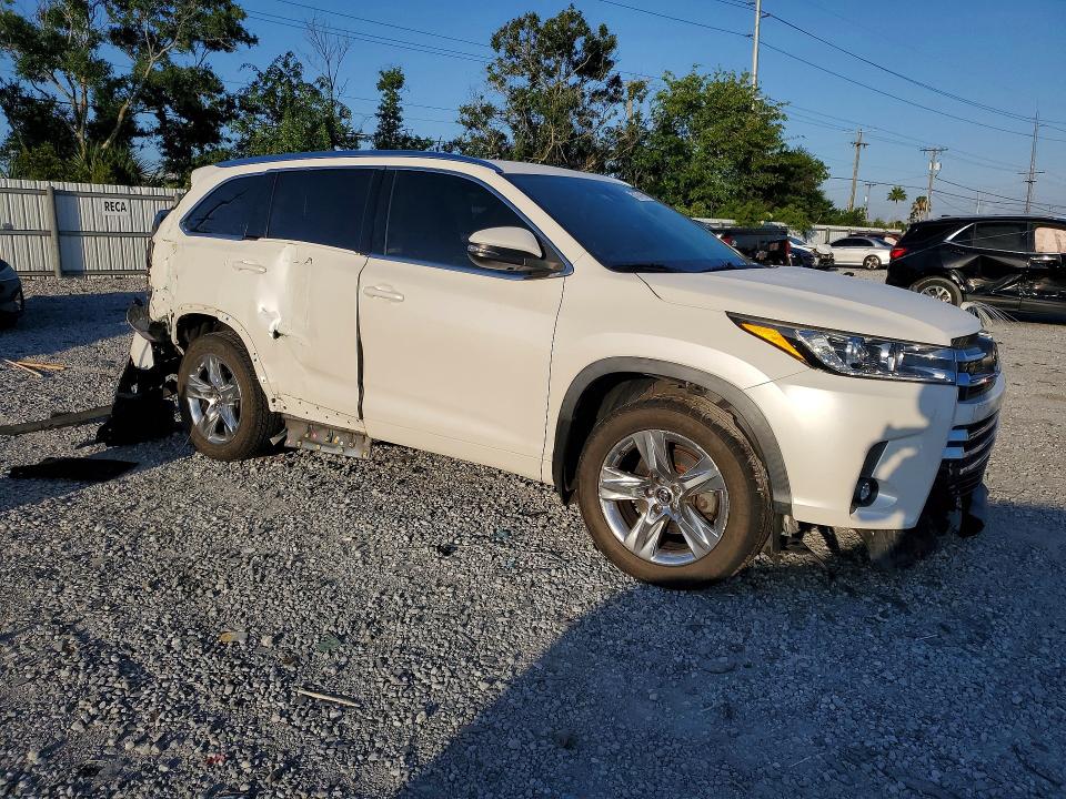 2019 Toyota Highlander VIN 5TDDZRFH4KS736609 COPART salvage auction — REAR END, Fl - Cert Of Title Slvg Rebuildable, sold $7,400 on 2026-07-06 (photo 4)