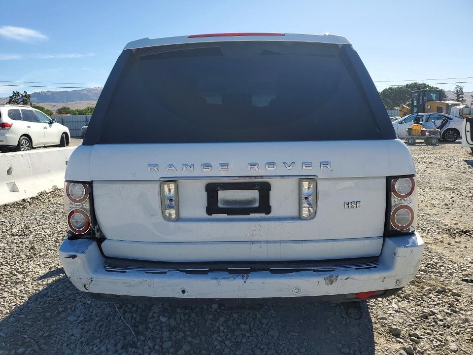2012 Land rover RANGE ROVER VIN SALME1D45CA383642 COPART salvage auction — REAR END, Ca - Salvage Certificate, sold $150 on 2026-07-21 (photo 6)