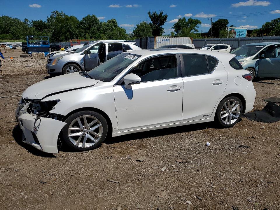 2015 Lexus Ct VIN JTHKD5BH1F2234740 COPART salvage auction — FRONT END, Il - Salvage Certificate, sold $4,400 on 2026-07-24 (photo 1)