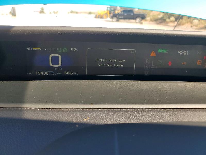 2022 Toyota Prius VIN JTDKAMFP7N3211087 COPART salvage auction — FRONT END, NV - SALVAGE TITLE, sold $9,400 on 2026-07-30 (photo 9)