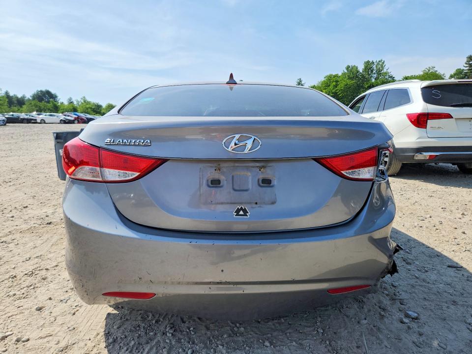 2011 Hyundai Elantra VIN KMHDH4AE1BU080573 COPART salvage auction — REAR END, Ma - Cert Of Title-Reconstrctd Coll, sold $425 on 2026-07-02 (photo 6)