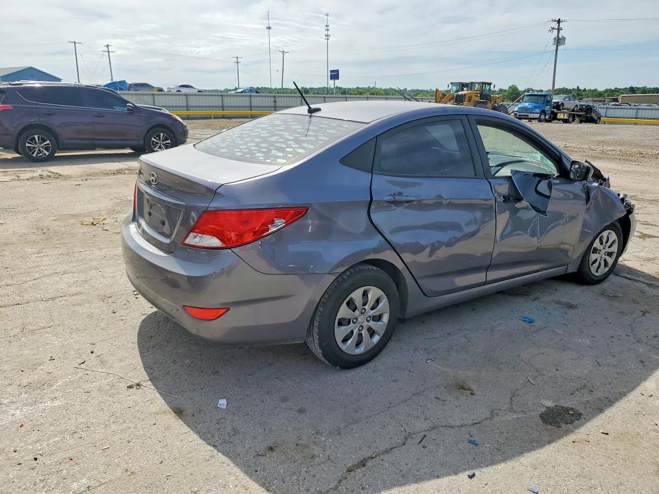 2016 Hyundai Accent VIN KMHCT4AE3GU064182 COPART salvage auction — ROLLOVER, Ky - Cert Of Title-Salvage, sold $475 on 2026-07-15 (photo 3)