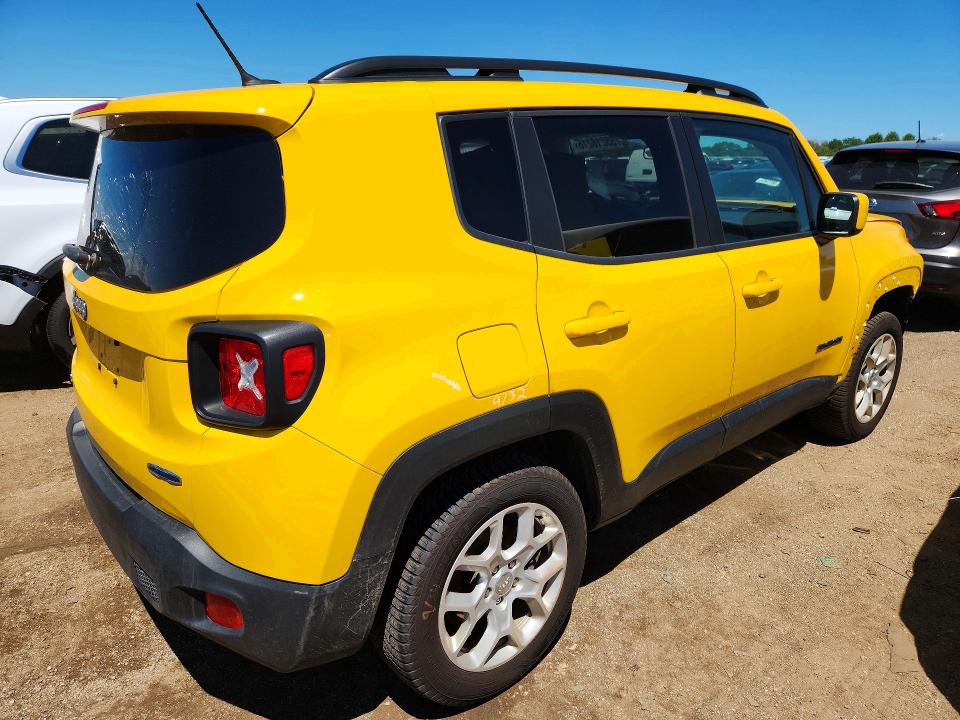 2017 Jeep VIN ZACCJBBB5HPG25391 COPART salvage auction — FRONT END, Il - Salvage Certificate, sold $1,150 on 2026-07-16 (photo 3)