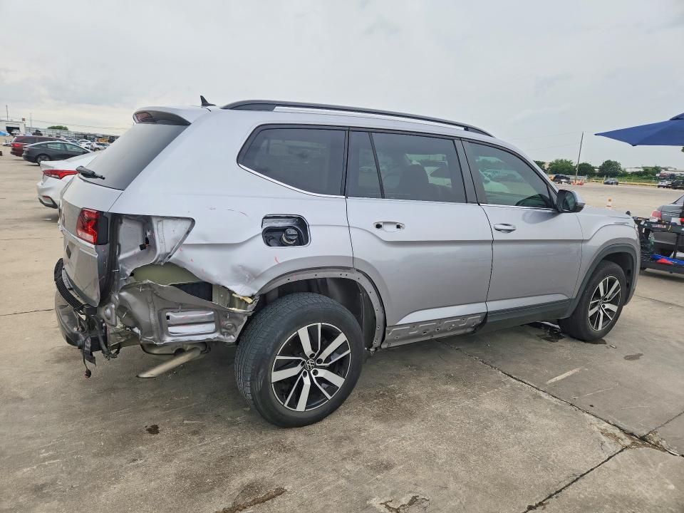 2022 Volkswagen Atlas VIN 1V2DP2CAXNC508333 COPART salvage auction — REAR END, Tx - Salvage Vehicle Title, sold $7,900 on 2026-07-09 (photo 3)