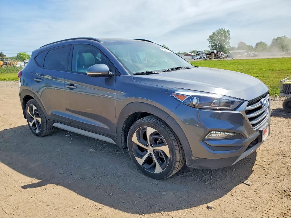 2018 Hyundai Tucson VIN KM8J33A28JU801066 COPART salvage auction — HAIL, Oh - Cert Of Title-Salvage, sold $2,850 on 2026-07-09 (photo 4)