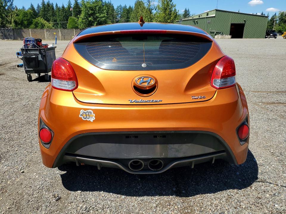 2016 Hyundai Veloster VIN KMHTC6AE9GU289654 COPART salvage auction — MINOR DENT/SCRATCHES, WA - VEHICLE CERT OF OWNERSHIP-TITL, sold $175 on 2026-07-28 (photo 6)