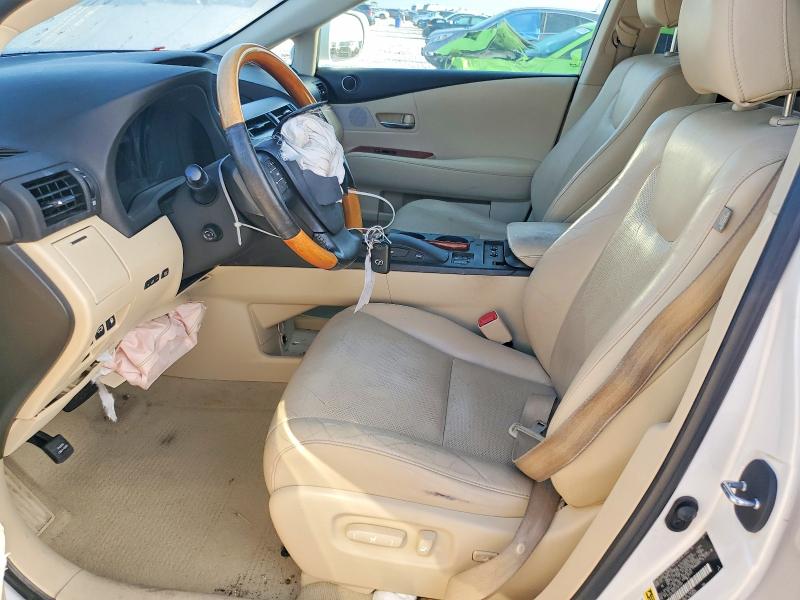 2012 Lexus Rx VIN 2T2ZK1BA0CC081097 COPART salvage auction — FRONT END, Tx - Salvage Vehicle Title, sold $2,850 on 2026-07-02 (photo 7)