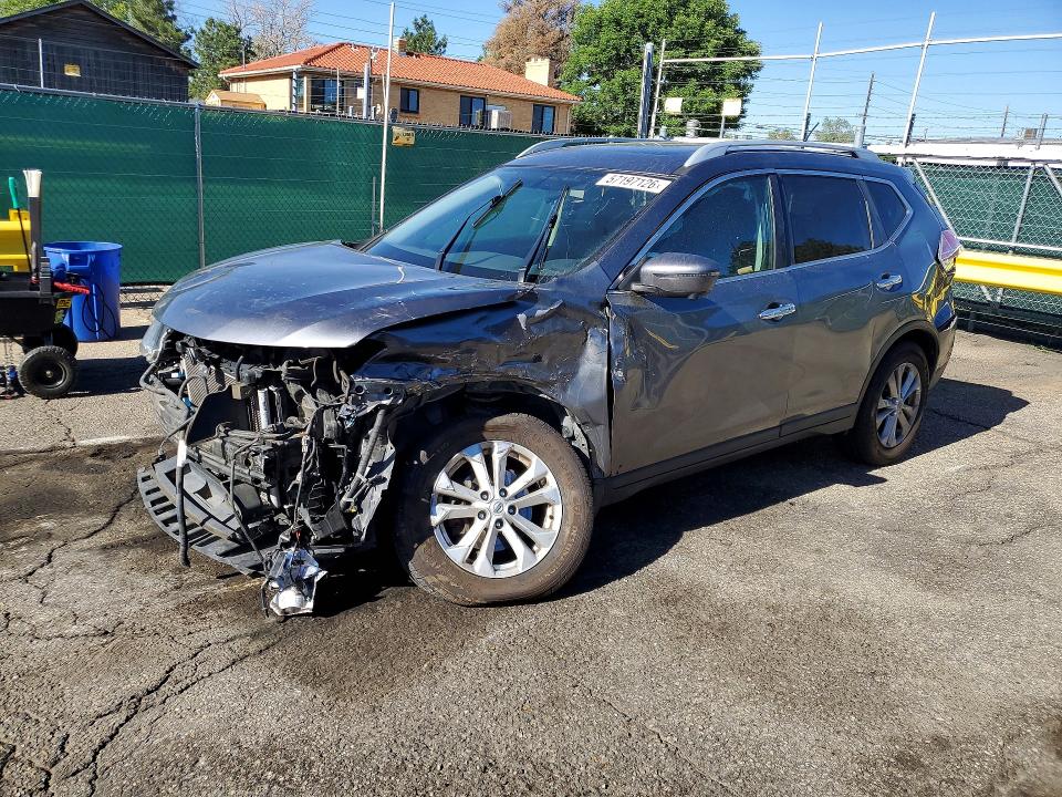 2016 Nissan Rogue VIN 5N1AT2MV7GC923724 COPART salvage auction — FRONT END, Co - Non-Repairable Cert Of Title, sold $2,750 on 2026-07-23 (photo 1)