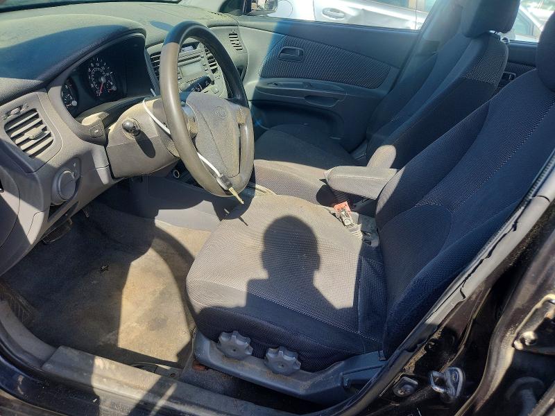 2006 Kia Rio VIN KNADE123666167059 COPART salvage auction — FRONT END, Ma - Cert Of Title-Reconstrctd Coll, sold $375 on 2026-07-08 (photo 7)