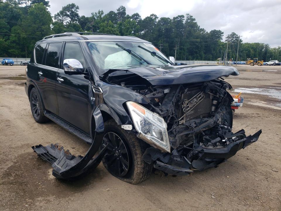 2019 Nissan Armada VIN JN8AY2NF6K9352444 COPART salvage auction — FRONT END, La - Cert Of Title-Salvage, sold $2,450 on 2026-07-17 (photo 4)