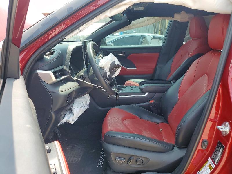 2023 Toyota Highlander VIN 5TDKDRAH1PS021968 COPART salvage auction — FRONT END, TX - CERTIFICATE OF TITLE, sold $175 on 2026-07-28 (photo 7)