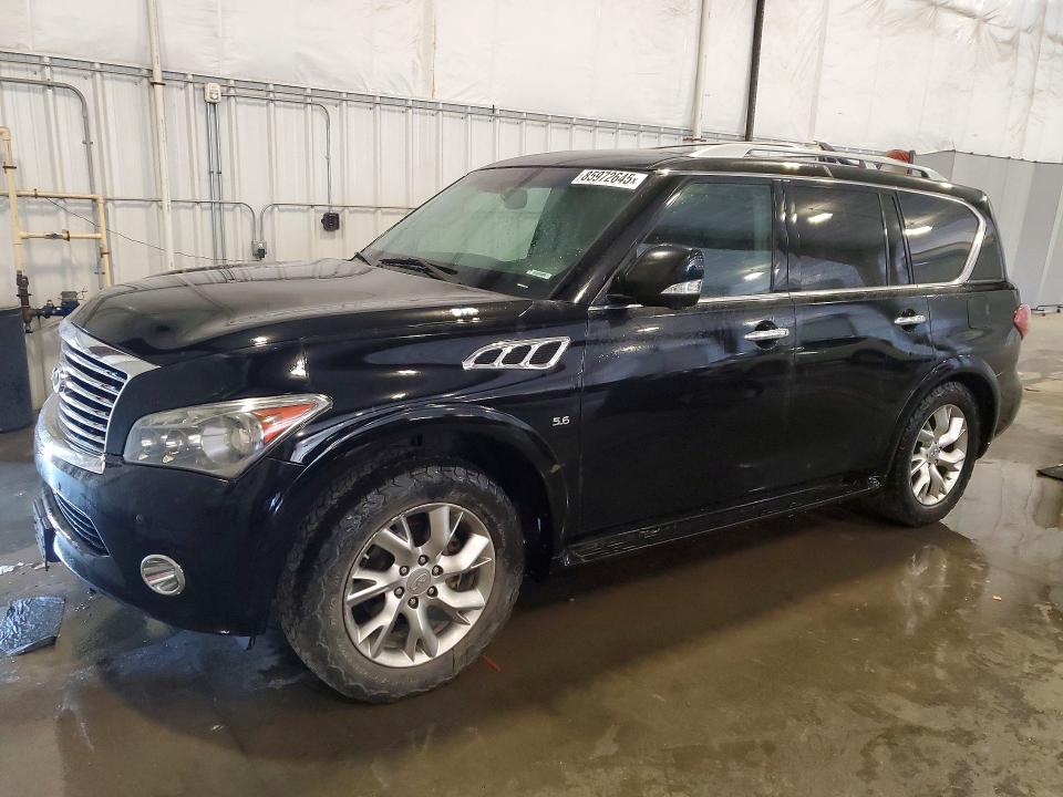 2014 Infiniti Qx80 VIN JN8AZ2NE0E9063651 COPART salvage auction — WATER/FLOOD, Mn - Cert Of Title-Prior Salvage, sold $925 on 2026-07-06 (photo 1)